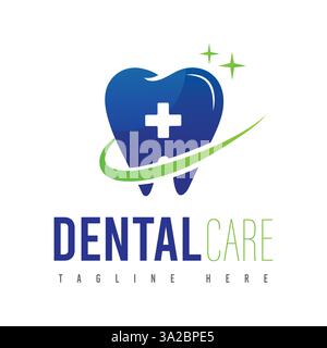 Logo Dental Care dal design eccellente, Illustrazione Vettoriale
