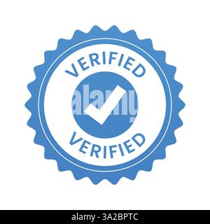 Segno di spunta. Simbolo verificato. Raccolta elementi approvazione completata. Illustrazione Vettoriale