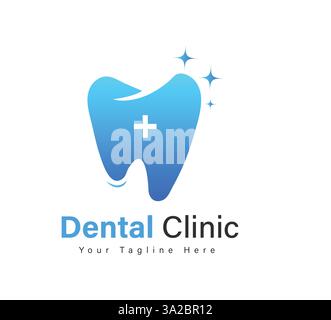 Innovativi loghi dentali per il tuo studio Illustrazione Vettoriale