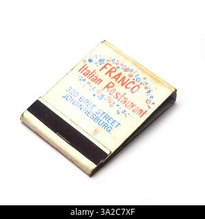 Franco, ristorante italiano, matchbook vintage anni '1960 Foto Stock