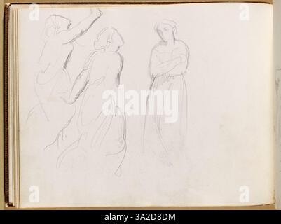 In questo ritratto, Chassériau cattura l'essenza emotiva del soggetto attraverso un uso raffinato di luce e ombra sulla figura umana. Foto Stock