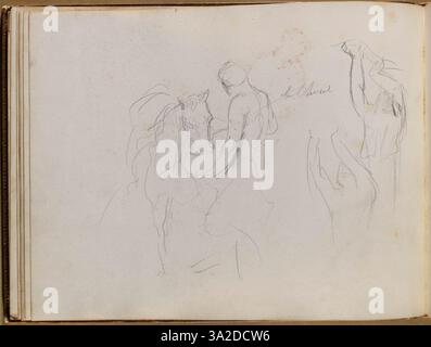 In questo ritratto, Chassériau cattura l'intensità emotiva interiore del soggetto attraverso il suo raffinato uso di luce e ombra sulla figura umana. Foto Stock