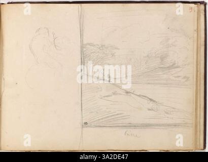 In questo ritratto, Théodore Chassériau cattura le emozioni del soggetto con sensibilità e precisione. La sua meticolosa gestione della luce e dell'ombra aggiunge un tocco drammatico pur mantenendo una rappresentazione realistica della figura umana. Foto Stock