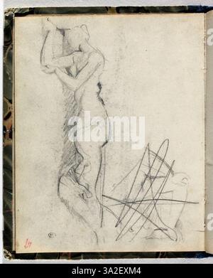 Questa opera d'arte di Chassériau cattura il corpo umano con precisione, sottolineando il ruolo della luce nel migliorare la profondità emotiva e la precisione anatomica. Foto Stock