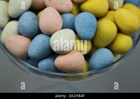 Assortimento di uova di Pasqua Foto Stock