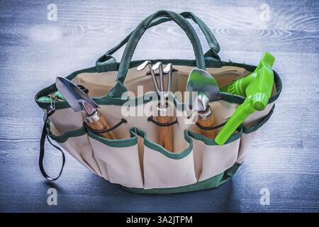 Piccola borsa con attrezzi da giardino Foto Stock