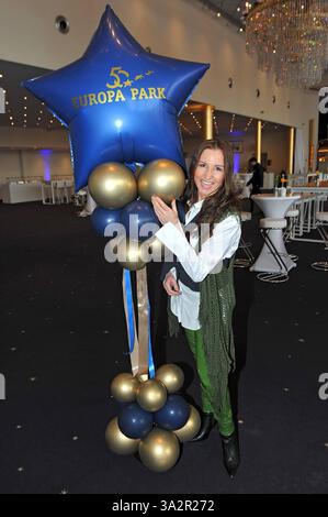 Saisonstart im Europapark. Anita Hofmann anläßlich der Pressekonferenz zum Saisonstart im Europapark Rust AM 13.03.2025. 20250313MWI030550 *** inizio della stagione all'Europapark Anita Hofmann alla conferenza stampa per l'inizio della stagione all'Europapark Rust il 13 03 2025 20250313MWI030550 Foto Stock
