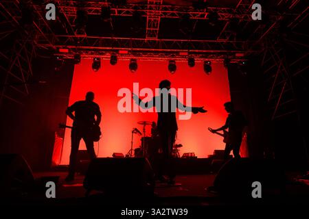 Roma, Italia. 13 marzo 2025. Il Teatro degli Orrori durante mai dire mai Tour 2025 all'Atlantico il 12 marzo 2025 a Roma, Italia. Credito: Live Media Publishing Group/Alamy Live News Foto Stock
