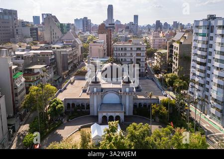 Vista aerea della grande Moschea di Taipei a Taiwan Foto Stock