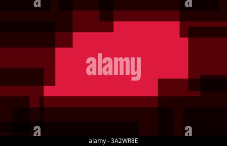 Sfondo quadrato rosso e nero Foto Stock
