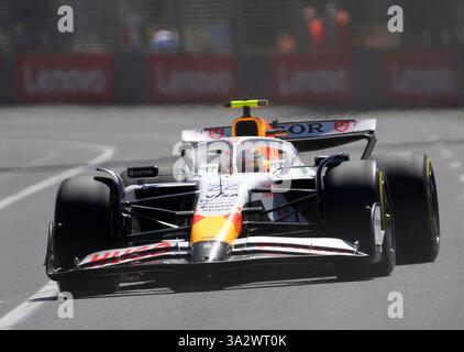 Melbourne, Australia. 14 marzo 2025. Motorsport: Campionato del mondo di formula 1, Gran Premio d'Australia, 1° prove libere. Yuki Tsunoda dal Giappone del Visa Cash App RB Formula One Team è in pista. Crediti: Hasan Bratic/dpa/Alamy Live News Foto Stock