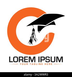 Design del logo Education Illustrazione Vettoriale