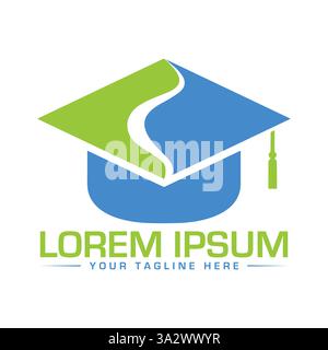 Design del logo Education Illustrazione Vettoriale