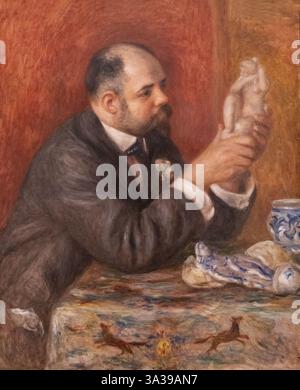 Pierre Auguste Renoir; Renoir, Ritratto di Ambroise Vollard; 1908; Ritratto impressionista francese di un uomo; arte dei primi anni del XX secolo Foto Stock