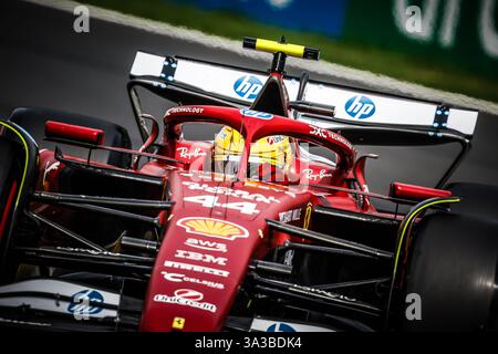 Melbourne, Australia. 15 marzo 2025. LEWIS HAMILTON, Gran Bretagna, guida la Scuderia Ferrari HP SF-25 durante la terza prova del Gran Premio d'Australia 2025 all'Albert Park di Melbourne, Australia. (Credit Image: © Chris Putnam/ZUMA Press Wire) SOLO PER USO EDITORIALE! Non per USO commerciale! Foto Stock