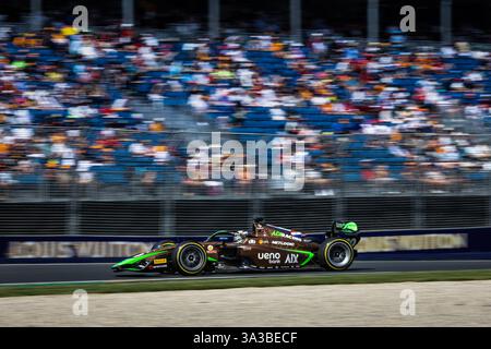 Melbourne, Australie. 15 marzo 2025. Durante il primo round del campionato FIA di Formula 2 2025 dal 14 al 16 marzo 2025 sul circuito Albert Park Grand Prix, a Melbourne, Australia - Photo Diederik van der Laan/Dutch Photo Agency/DPPI Credit: DPPI Media/Alamy Live News Foto Stock