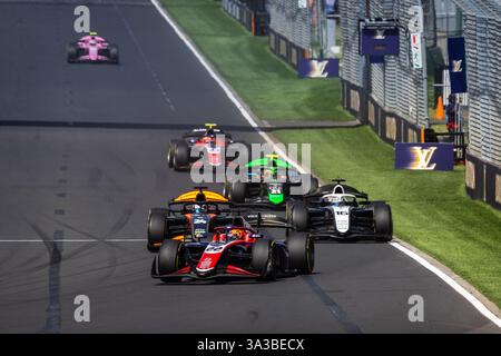 Melbourne, Australie. 15 marzo 2025. Durante il primo round del campionato FIA di Formula 2 2025 dal 14 al 16 marzo 2025 sul circuito Albert Park Grand Prix, a Melbourne, Australia - Photo Diederik van der Laan/Dutch Photo Agency/DPPI Credit: DPPI Media/Alamy Live News Foto Stock