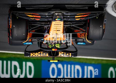 Melbourne, Victoria, Australia. 15 marzo 2025. MELBOURNE, AUSTRALIA - 15 MARZO: Lando Norris, Gran Bretagna, guida la McLaren Formula 1 Team MCL39 durante la terza prova pratica all'Albert Park di Melbourne, Australia (Credit Image: © Chris Putnam/ZUMA Press Wire) SOLO PER USO EDITORIALE! Non per USO commerciale! Foto Stock