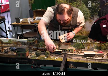 Alexandra Palace, Londra, Regno Unito. 15 marzo 2025. Il London Festival of Railway Modelling ad Alexandra Palace. Crediti: Matthew Chattle/Alamy Live News Foto Stock