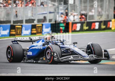 Melbourne, Victoria, Australia. 15 marzo 2025. MELBOURNE, AUSTRALIA - 15 MARZO: Alexander Albon della Thailandia guida la Atlassian Williams Racing FW47 durante la terza prova del Gran Premio d'Australia 2025 all'Albert Park di Melbourne, Australia (Credit Image: © Chris Putnam/ZUMA Press Wire) SOLO PER USO EDITORIALE! Non per USO commerciale! Foto Stock
