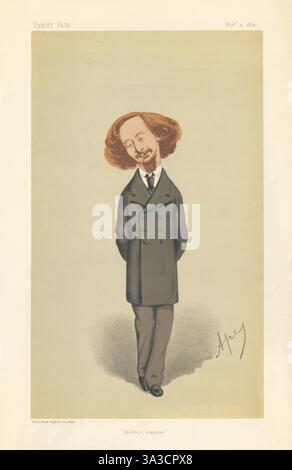 FUMETTO DI SPIONAGGIO Algernon Charles Swinburne "prima dell'alba" Poets 1874 Foto Stock