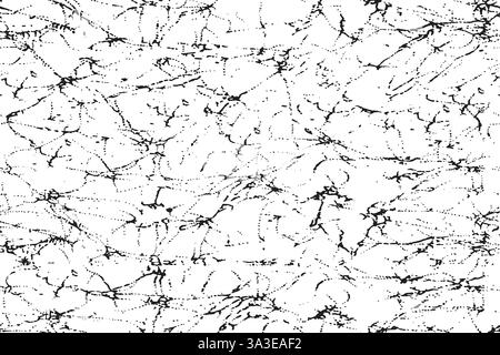 Vettoriale texture sfondo urbano graffiato e incrinato. Dust Overlay Distress effetto granuloso e granuloso. Illustrazione vettoriale sfondo in difficoltà. Illustrazione Vettoriale