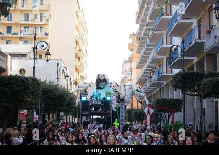 2025 Carnevale - Nocera inferiore, provincia di Salerno, Italia Foto Stock