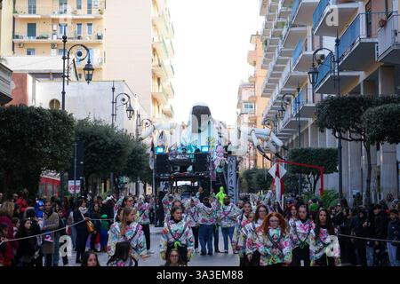 2025 Carnevale - Nocera inferiore, provincia di Salerno, Italia Foto Stock