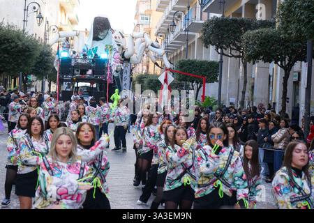 2025 Carnevale - Nocera inferiore, provincia di Salerno, Italia Foto Stock