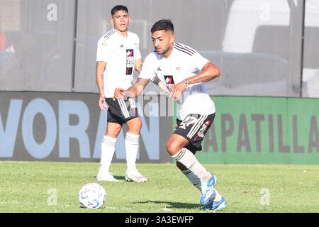 Buenos Aires, Argentina. 15 marzo 2025. Buenos Aires, 15.03.2025: Del River Plate durante la partita per il decimo round di campionato argentino allo stadio Guillermo Laza ( crediti: Néstor J. Beremblum/Alamy Live News Foto Stock