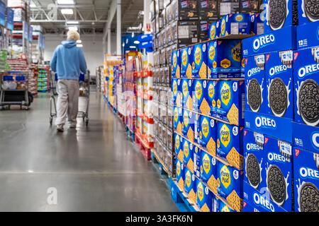 Sam's Club, negozio di articoli per i soci a Snellville, Georgia. (USA) Foto Stock