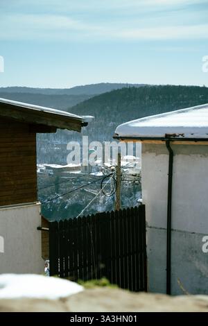Paesaggio Innevato Foto Stock