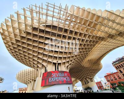 Impressionen: Metropol Parasol oder 'Setas de Sevila', Siviglia, Andalusia, Spanien (nur fuer redaktionelle Verwendung. Keine Werbung. Referenzdatenba Foto Stock