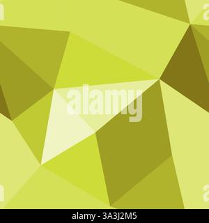 Design dello sfondo a triangoli. Grandi dimensioni dei triangoli. Modello ripetibile. Tavolozza dei colori del sorbetto al limone. Eleganti tessere vettoriali. Illustrazione vettoriale senza interruzioni. Illustrazione Vettoriale