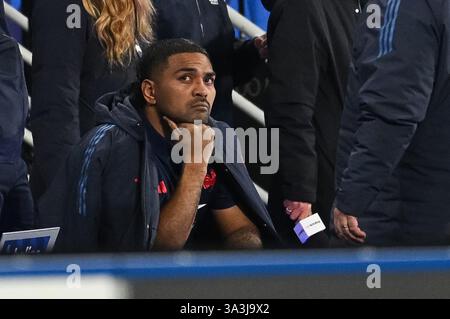 Vittoria dei giocatori del XV francese alla fine della partita tra il XV francese e la Scozia, allo Stade de France, il 14 marzo 2025. - 15/03/2025 - Francia / Senna-Saint-Denis / Saint-Denis - Julien Mattia / le Pictorium Foto Stock