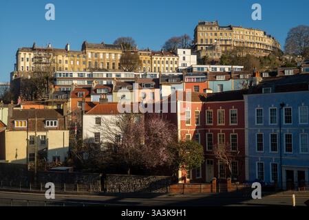 Veduta di Clifton a Bristol, Regno Unito Foto Stock
