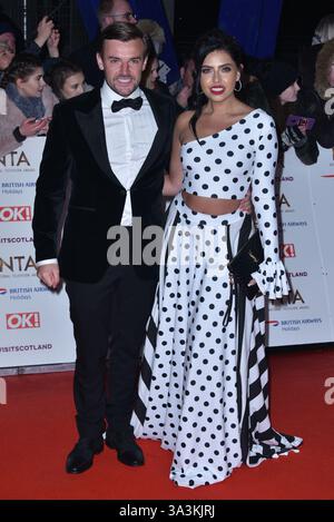 Nathan Massey e cara de la Hoydearriverà ai National Television Awards 2019 all'O2 Arena di Greenwich, Londra, Inghilterra il 22 gennaio 2019. CAP/Phil Loftus ©Phil Loftus/Capital Pictures Foto Stock