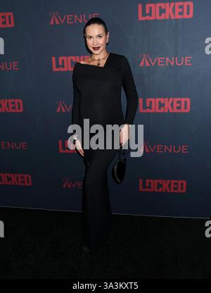 New York, Stati Uniti. 16 marzo 2025. Karina Bik partecipa alla prima mondiale "Locked" tenutasi al DGA Theater il 16 marzo 2025 a New York, New York © Steven Bergman/AFF-USA. Credito COM: AFF/Alamy Live News Foto Stock