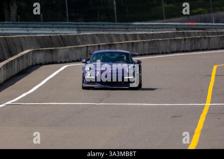 Weekend Porsche al Mont-Tremblant Circuit, Québec, Montréal, sponsorizzato da Aston Martin Montreal. Foto Stock