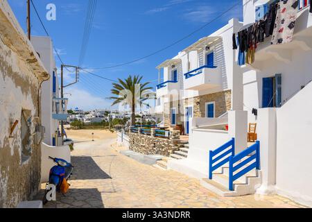 Architettura di stile Cicladico sull'isola di Ano Koufonisi. Piccole Cicladi, Grecia Foto Stock