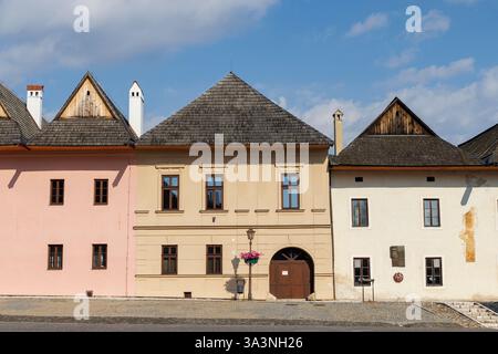 Case a Spišská Sobota, Slovacchia Foto Stock