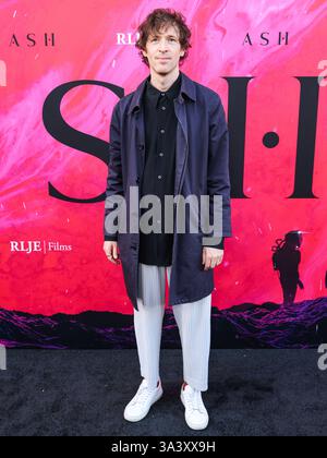 LOS ANGELES, CALIFORNIA, USA - 17 MARZO: Daryl Wein arriva alla premiere di Los Angeles di RLJE Films e Shudder 'Ash' tenutasi al Vista Theatre il 17 marzo 2025 a Los Angeles, California, Stati Uniti. (Foto di Xavier Collin/Image Press Agency) Foto Stock