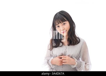 Giovane donna sorridente Ritratto Foto Stock