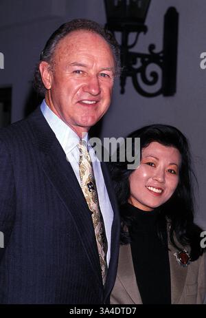 18 APRILE 2006 - L4306.GENE HACKMAN E MOGLIE BETSY.1992. LISA ROSE- PHOTOS(immagine di credito: © Lisa Rose/ZUMA Wire) Foto Stock