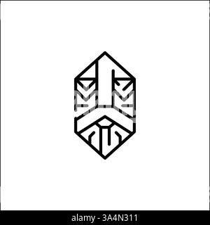 Icona del casco vichingo Illustrazione Vettoriale