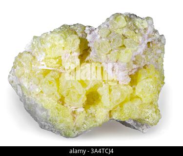 Nativo di cristalli di zolfo, Nevada Foto Stock