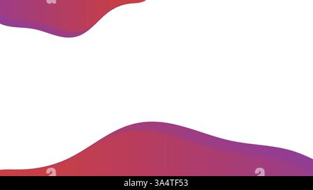 Elegante sfondo vettoriale rosso e viola per arte, design e presentazioni. Perfetto per banner, sfondi e progetti digitali. patte 3D ondulato Illustrazione Vettoriale