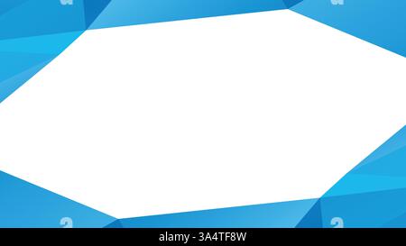 Moderno sfondo vettoriale di origami blu. Perfetto per progetti aziendali, Web o creativi. Progettazione geometrica, grafica 3D e layout pulito. Illustrazione Vettoriale