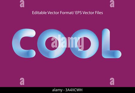 Stile di testo in sfondo con sfumatura vettoriale Illustrazione Vettoriale