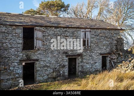 "Under Howe" aperto agli elementi e soggetto a deterioramento, Mungrisdale, Lake District, Regno Unito Foto Stock
